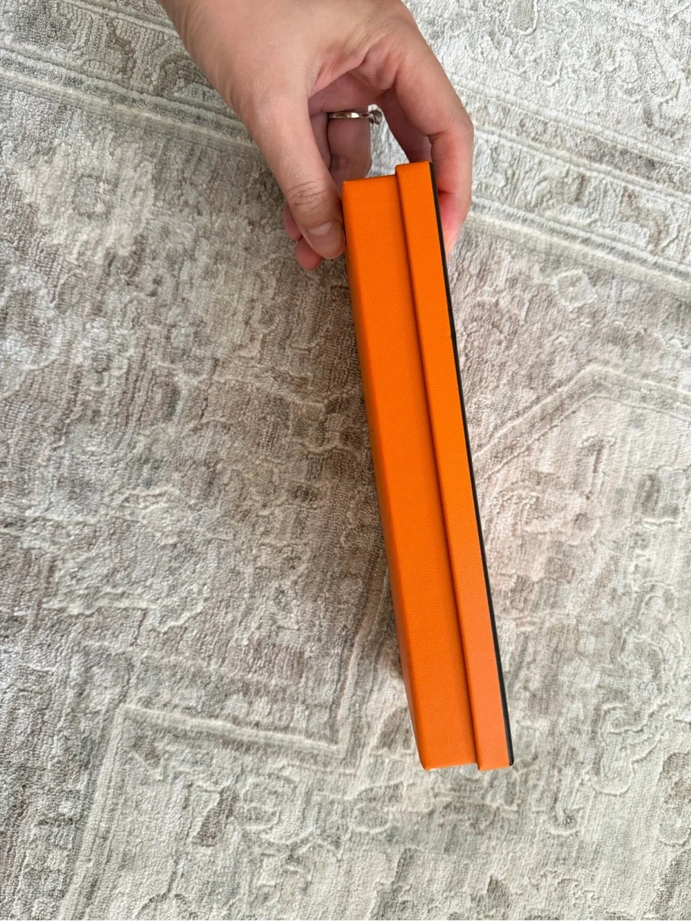 Authentic Hermès Paris Orange Gift Box w/ Ribbon & Tissue Paper